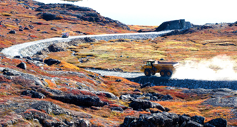 Building the longest road in Greenland